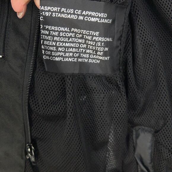 Frank Thomas Motorcycle Jacket Womens Medium Black Mesh CE Armor Waterproof - Picture 7 of 16